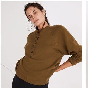 NWT MWL Betterterry Henley Sweatshirt